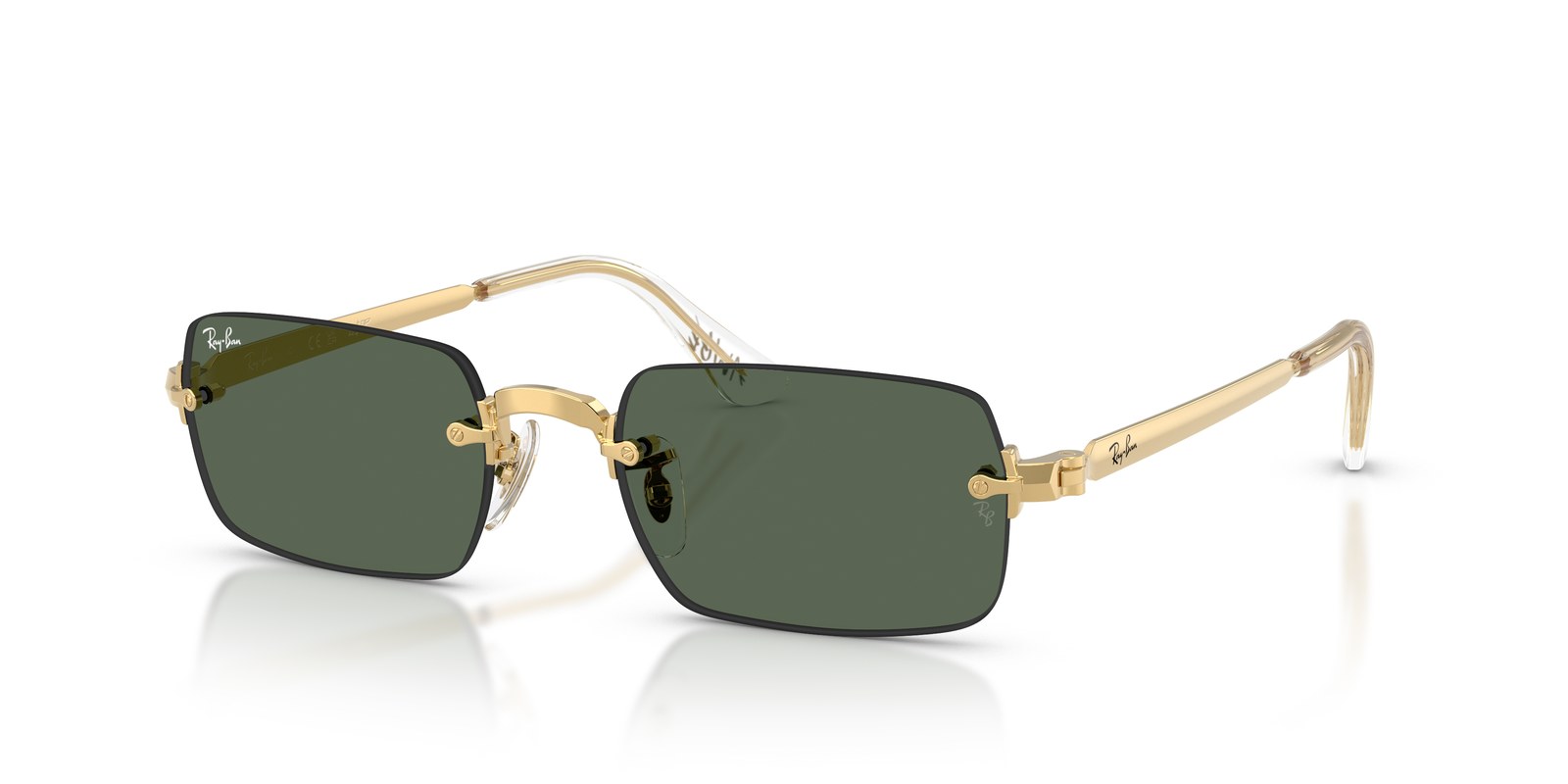 Ray-Ban RB3928 Oro Arista · Lenti Verde Scuro