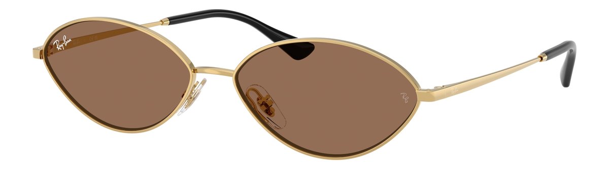 Ray-Ban RB3757 Oro Lenti Marrone scuro