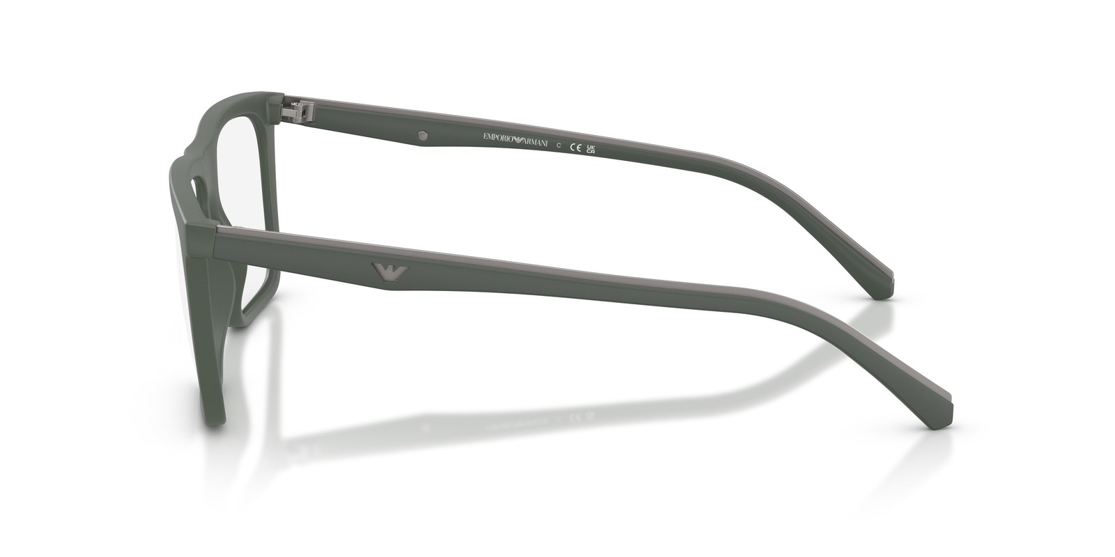 Emporio Armani EA4258 Verde Opaco · Lenti Trasparenti — foto 3