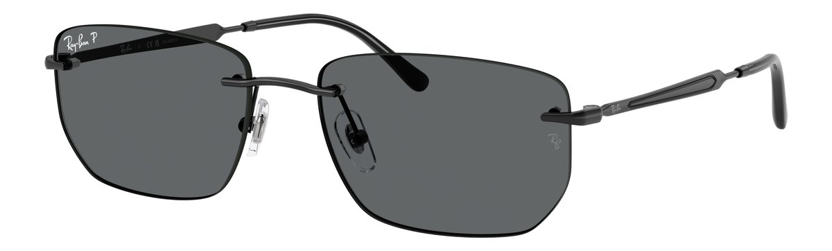 Ray-Ban RB3768 Nero Lenti Polarized grigio scuro