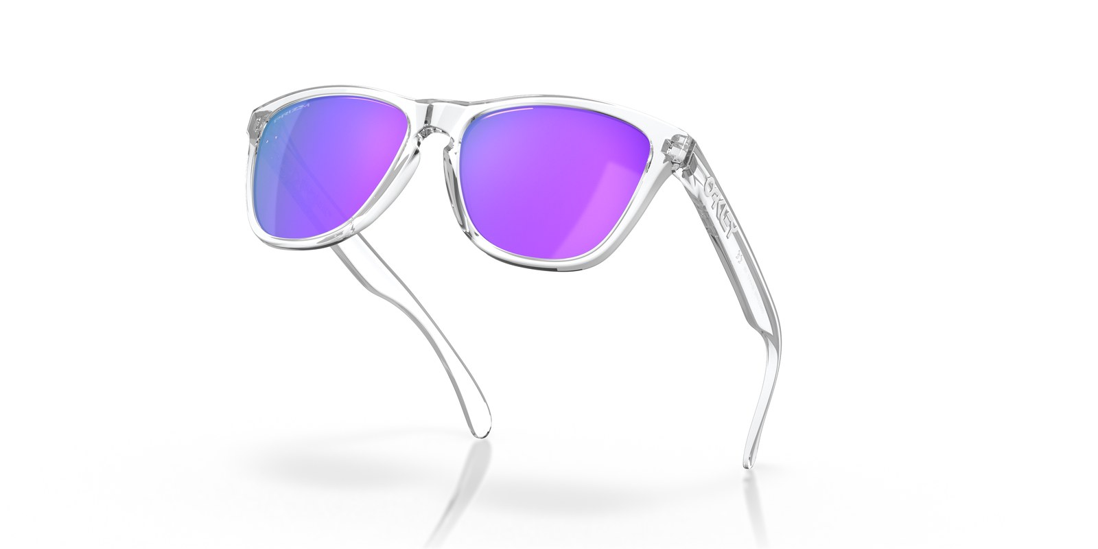 Oakley Frogskins OO9013 Trasparente Lucido · Lenti Prizm Violet — foto 2