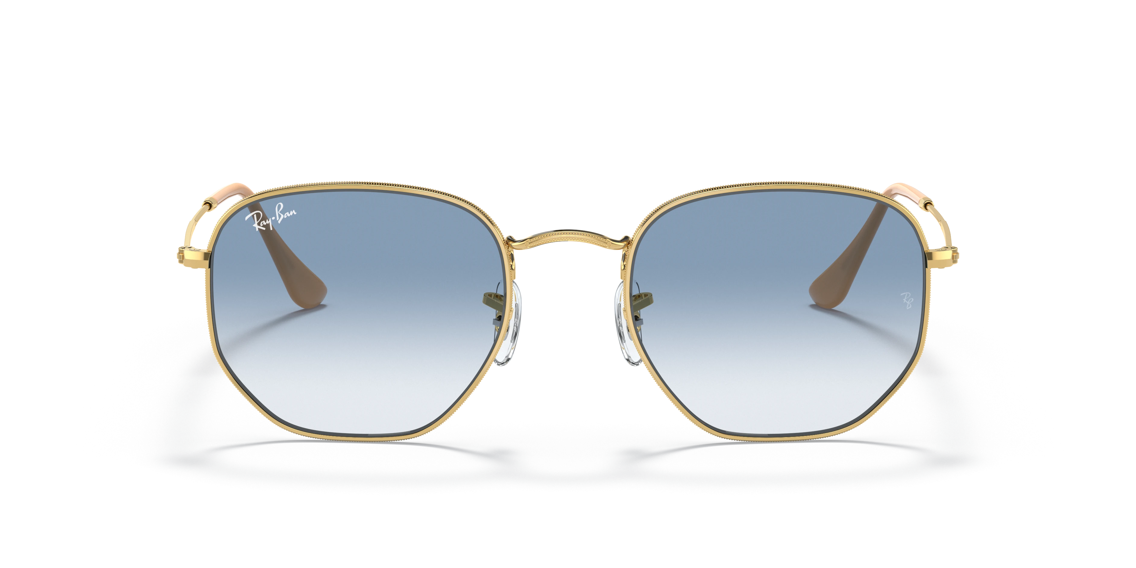 Ray-Ban RB3548 Hexagonal Dorato Lenti Marroni Sfumate