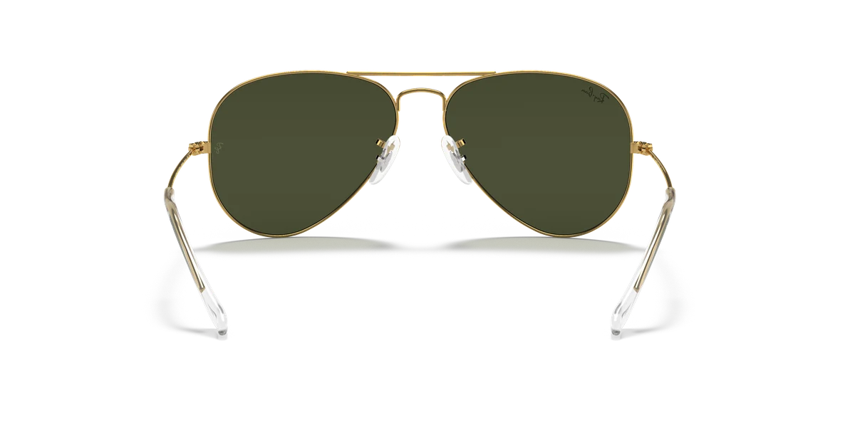 Ray-Ban Aviator Nero Lenti Verdi