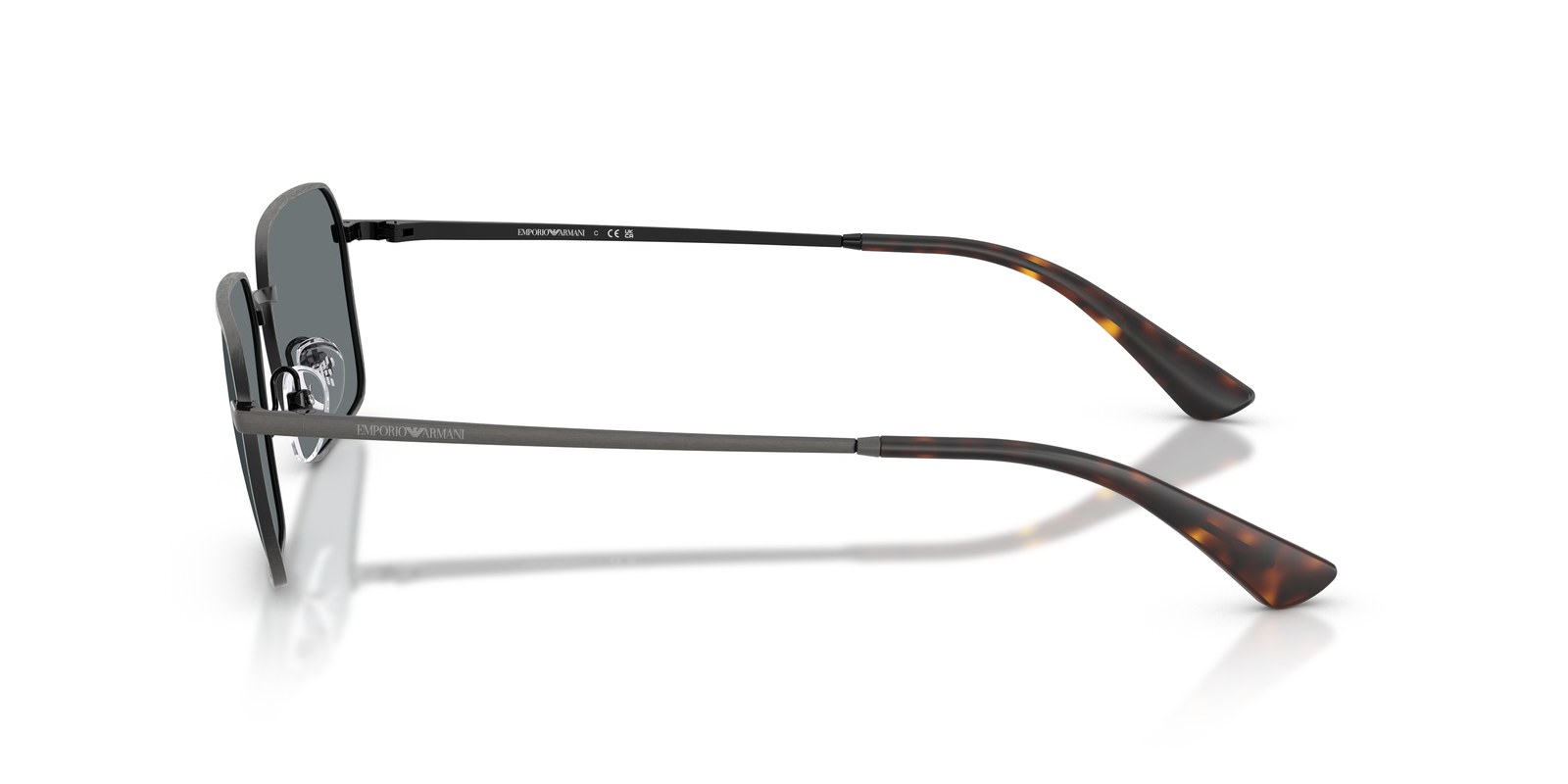 Emporio Armani EA2178 Argento Anticato Opaco · Lenti Blu Scuro — foto 3