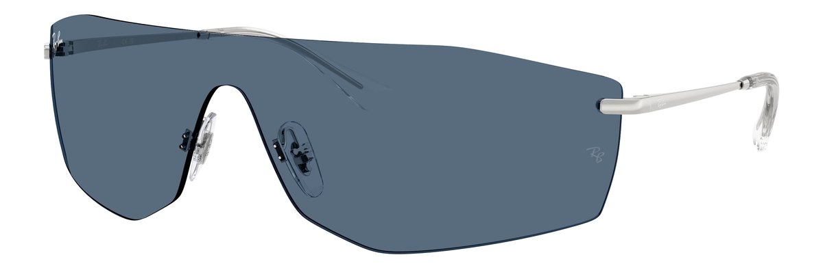 Ray-Ban RB3781 Argento Lenti Blu Scuro