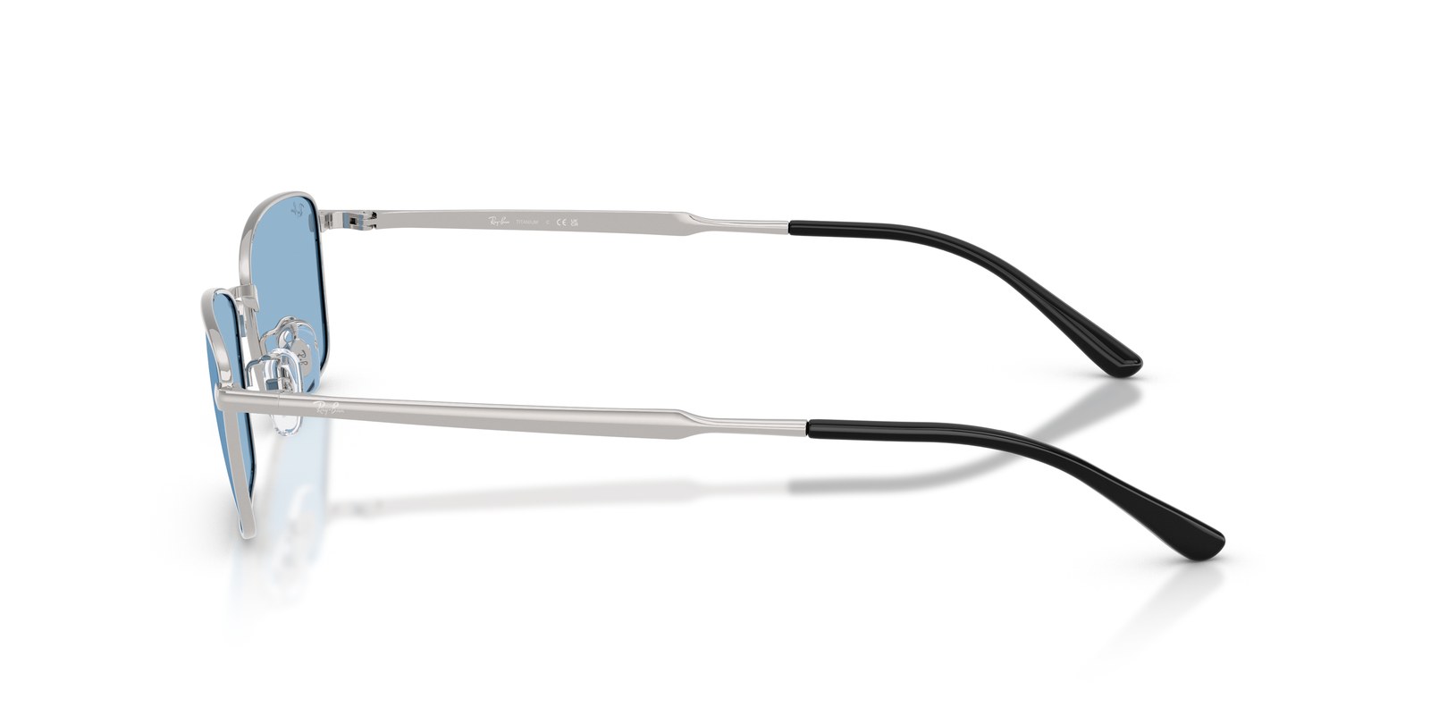 Ray-Ban RB8069D Argento · Lenti Blu — foto 3