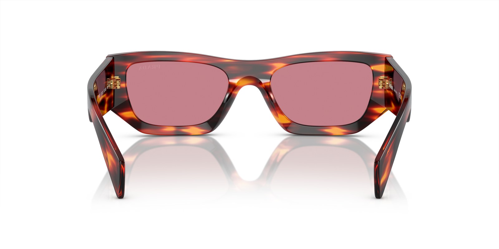 Prada PR A01S Havana Rosso · Lenti Violetto Scuro — foto 4