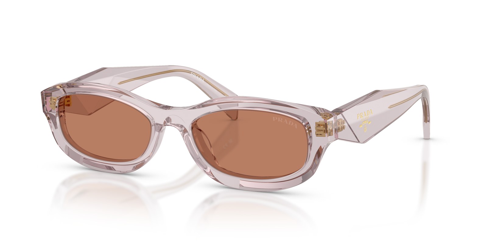 Prada PR D24S Malva Trasparente · Lenti Marrone