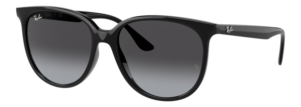 Ray-Ban RB4378 Nero Lenti Sfumato grigio