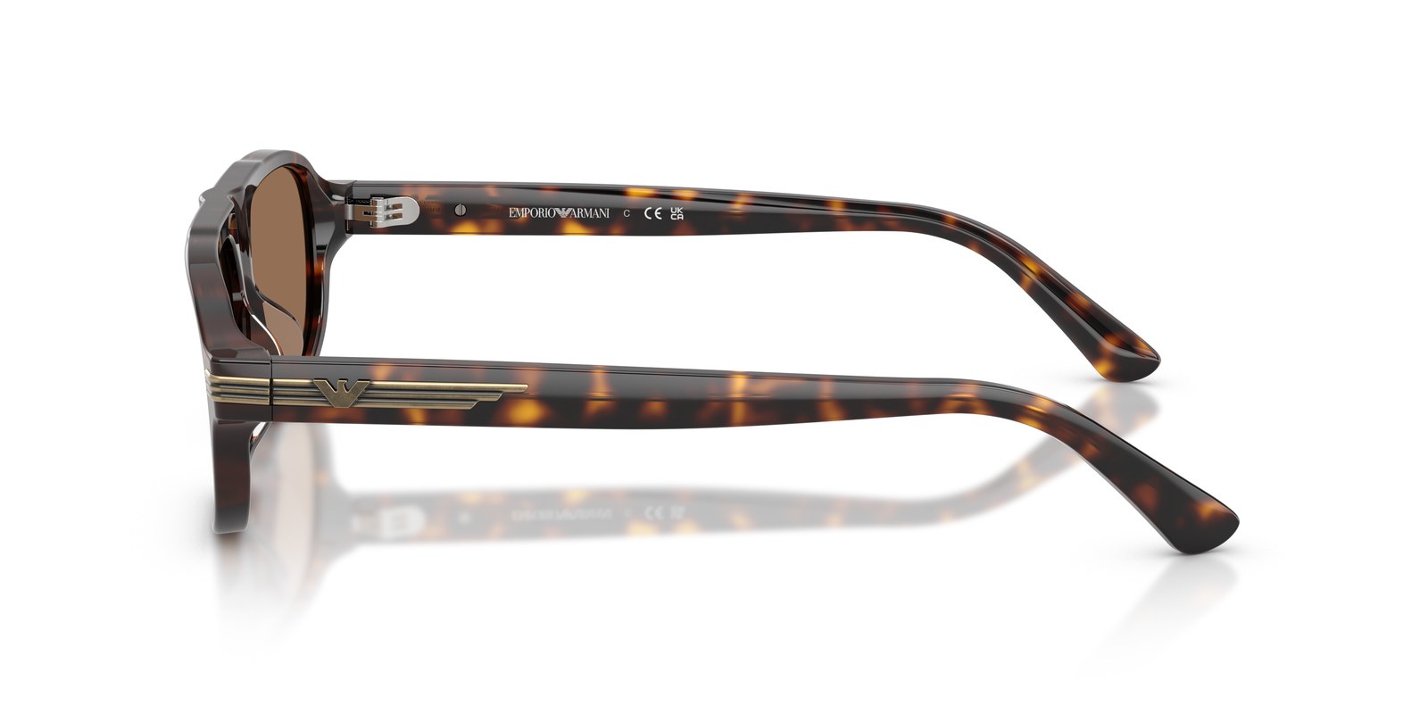 Emporio Armani EA4285U Havana Lucido · Lenti Marrone Scuro — foto 3