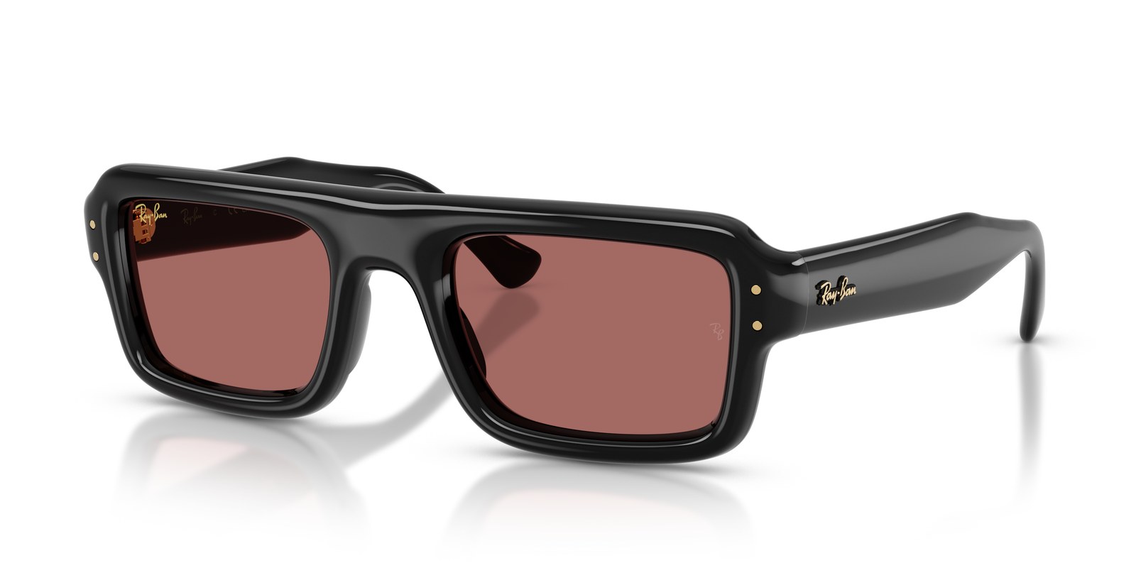 Ray-Ban RB4954 Nero · Lenti Violetto Scuro