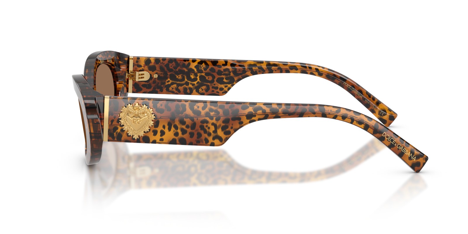 Dolce & Gabbana DG4537 Leopardato Trasparente · Lenti Marrone Scuro — foto 3