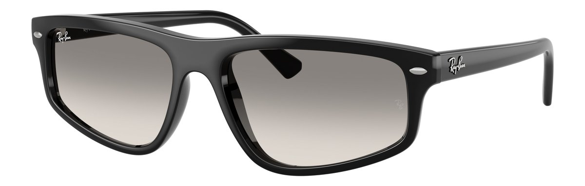 Ray-Ban RB2225 Nero Lenti Trasparente sfumato grigio