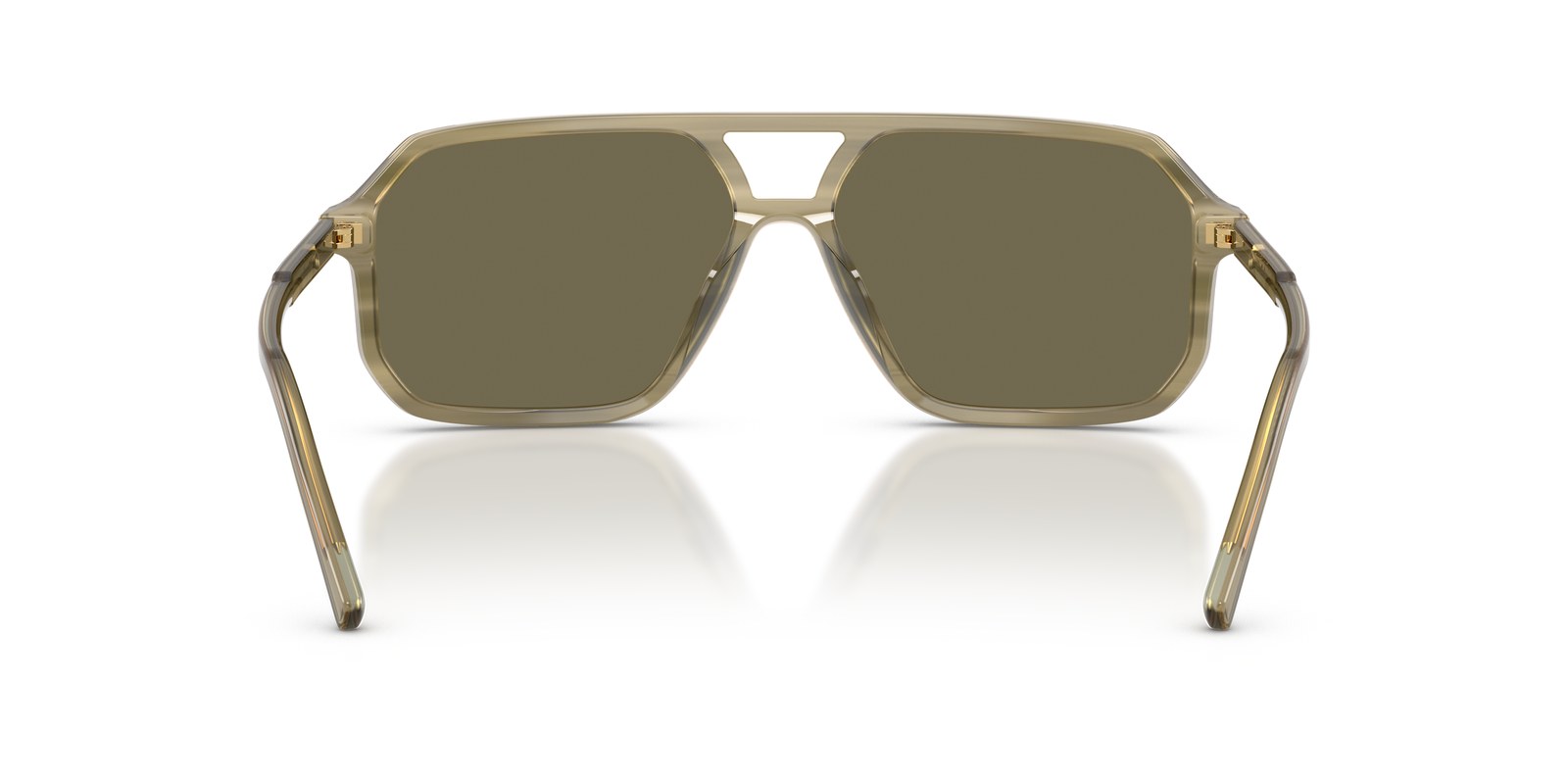 Dolce & Gabbana DG4541 Verde su Verde Striato · Lenti Marrone — foto 4