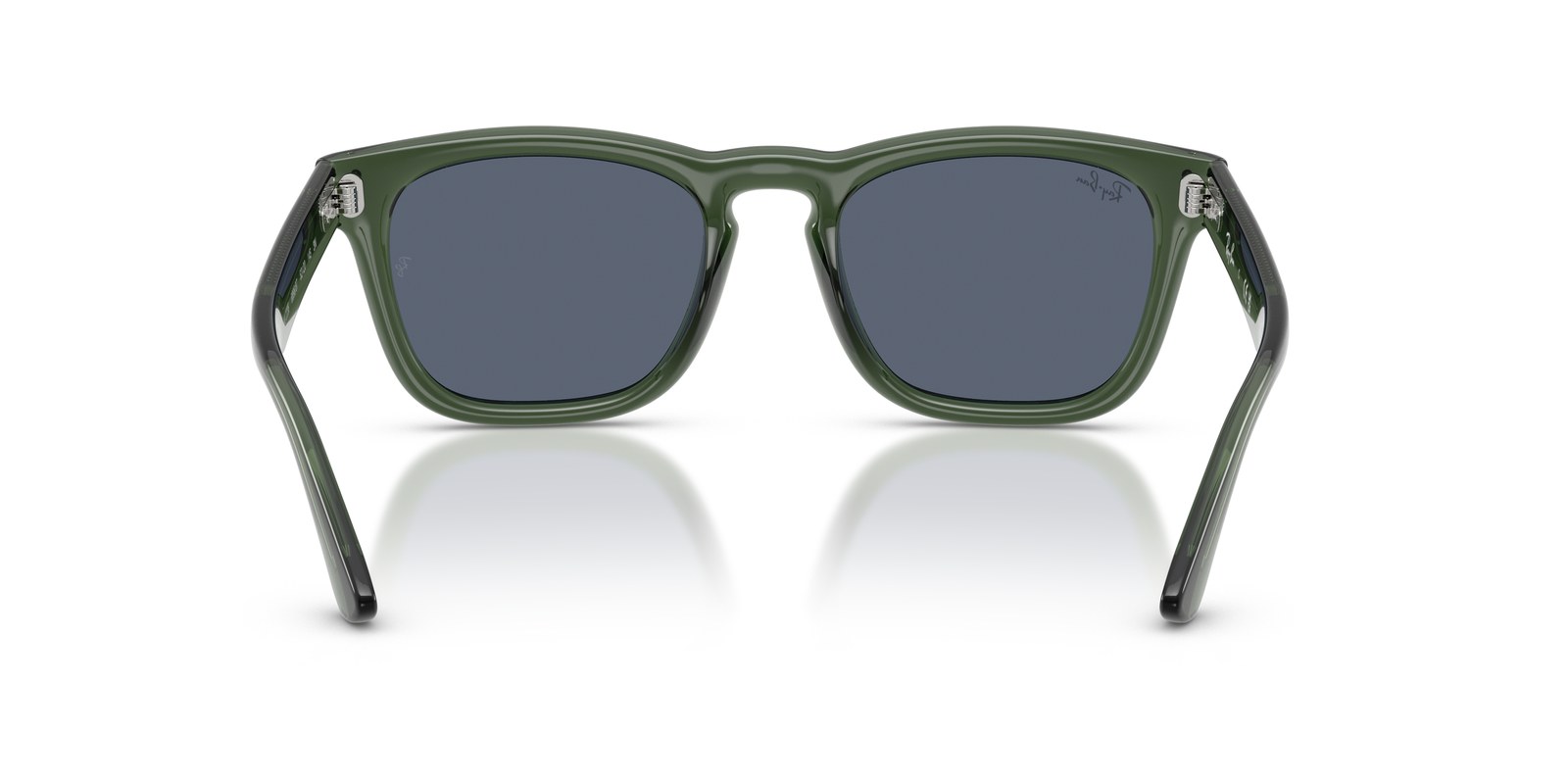 Ray-Ban RB2238 Verde Trasparente · Lenti Grigio Scuro — foto 4