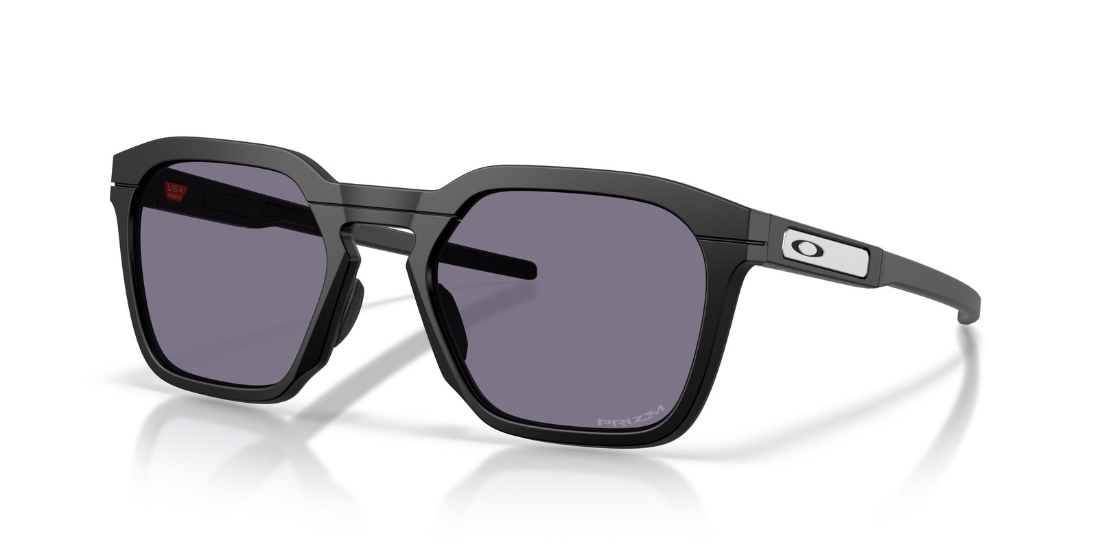 Oakley HSTN SQ 2.0 OO9555 Nero Opaco · Lenti Prizm Grey