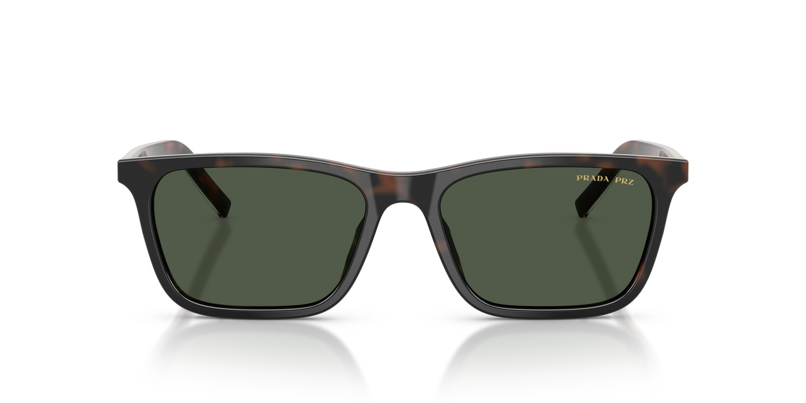Prada PR D19S Tartarugato Ciliegia / Corno Tabacco · Lenti Verde Scuro Polarizzate — foto 2
