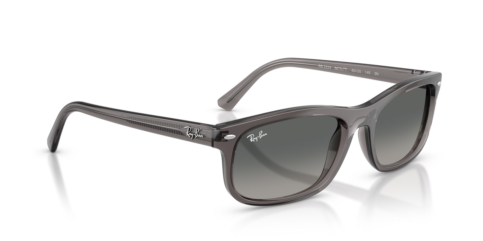 Ray-Ban RB2224 Grigio Chiaro Opale · Lenti Sfumato Grigio — foto 2