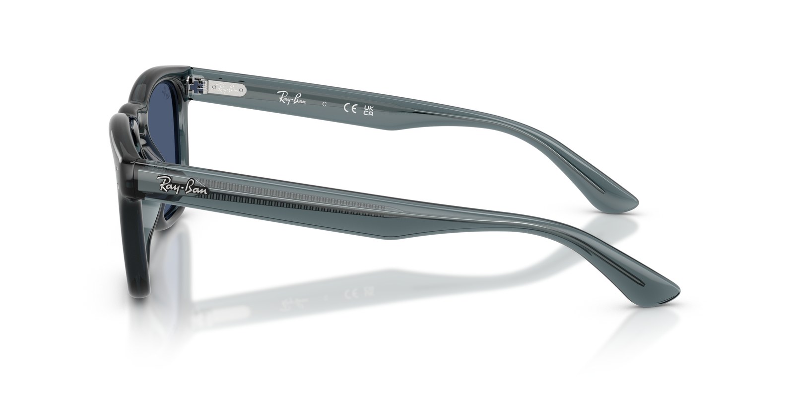 Ray-Ban RB2238 Blu Trasparente · Lenti Blu — foto 3