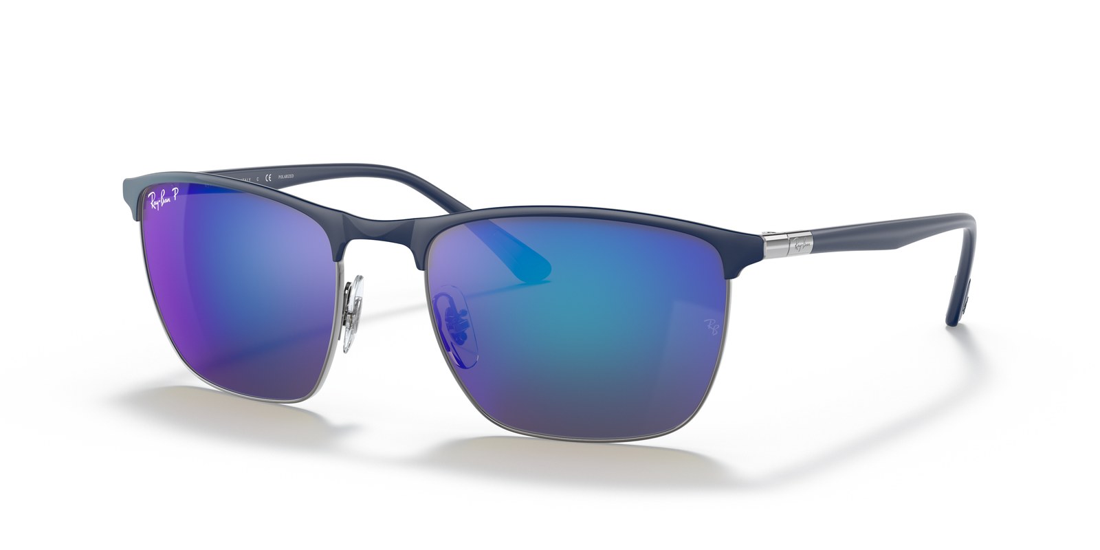 Ray-Ban RB3686 Blu su Gunmetal · Lenti Blu Polarizzate