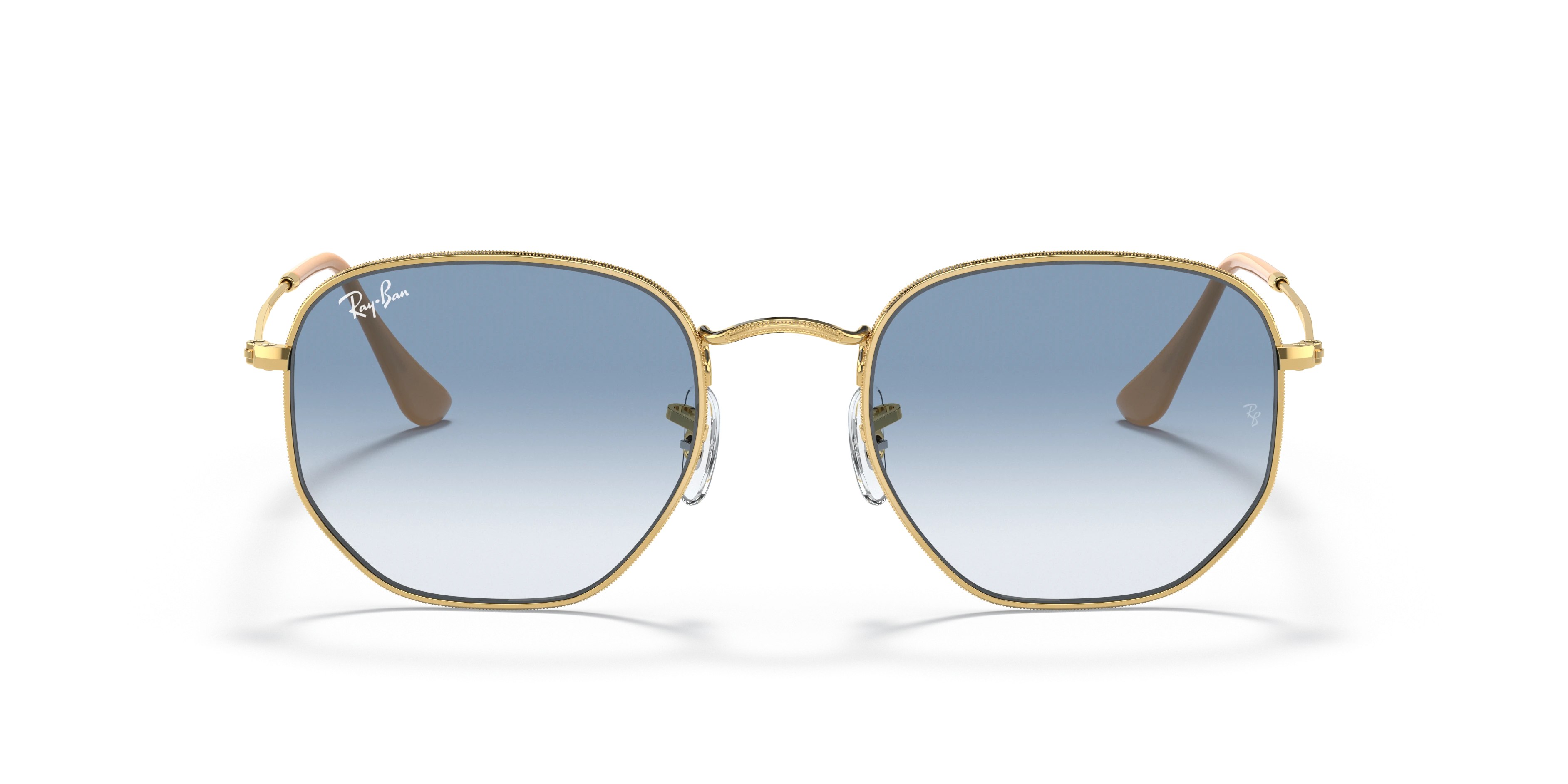 Ray-Ban RB3548 Hexagonal Dorato Lenti Marroni Sfumate