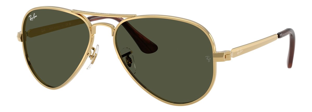Ray-Ban RB3925 Oro Arista Lenti Verde