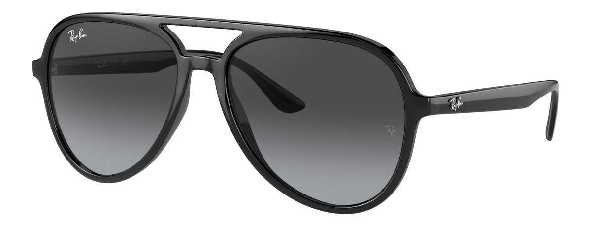 Ray-Ban RB4376 Nero Lenti Sfumato grigio