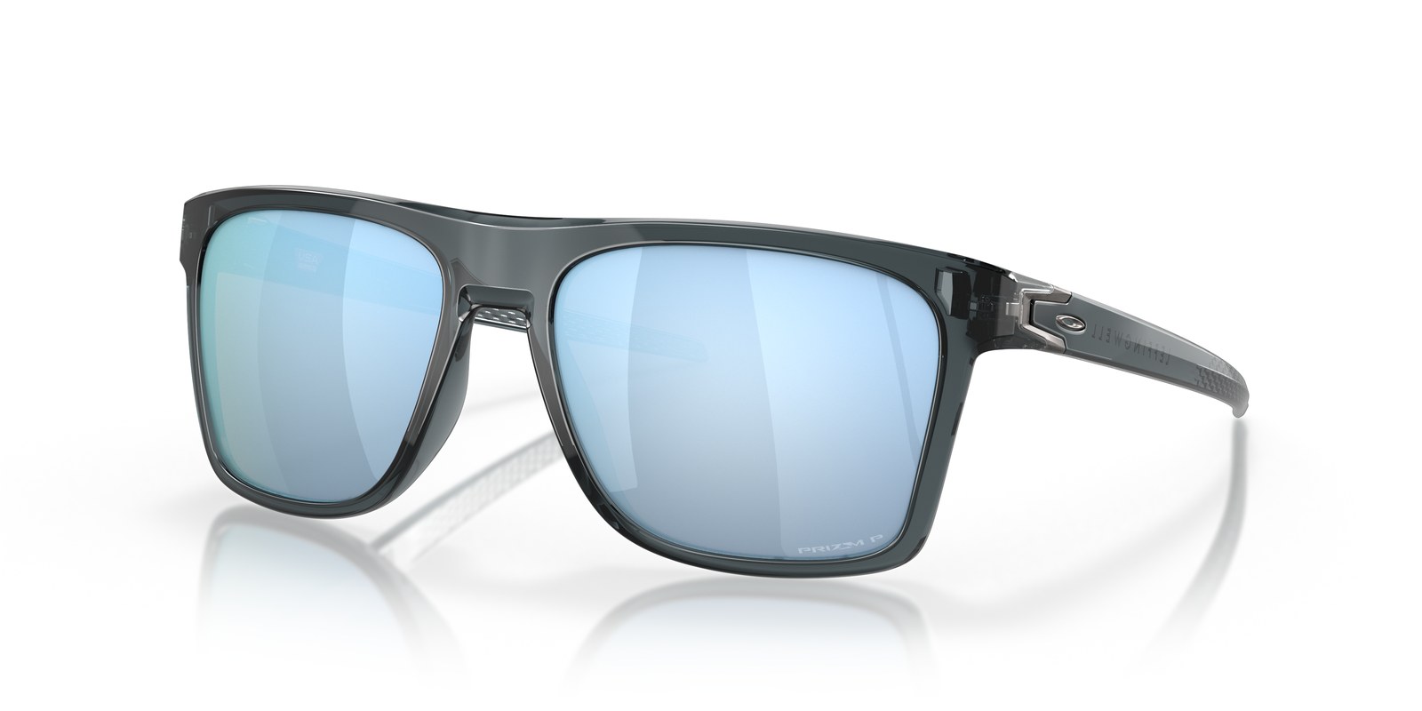 Oakley Leffingwell OO9100 Cristallo Nero · Lenti Prizm Deep Water Polarizzate