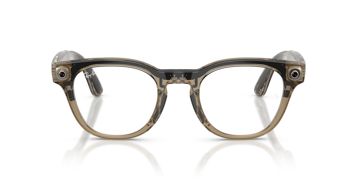 Ray-Ban Meta RW7002 Beige Tortora Trasparente — Lente Demo