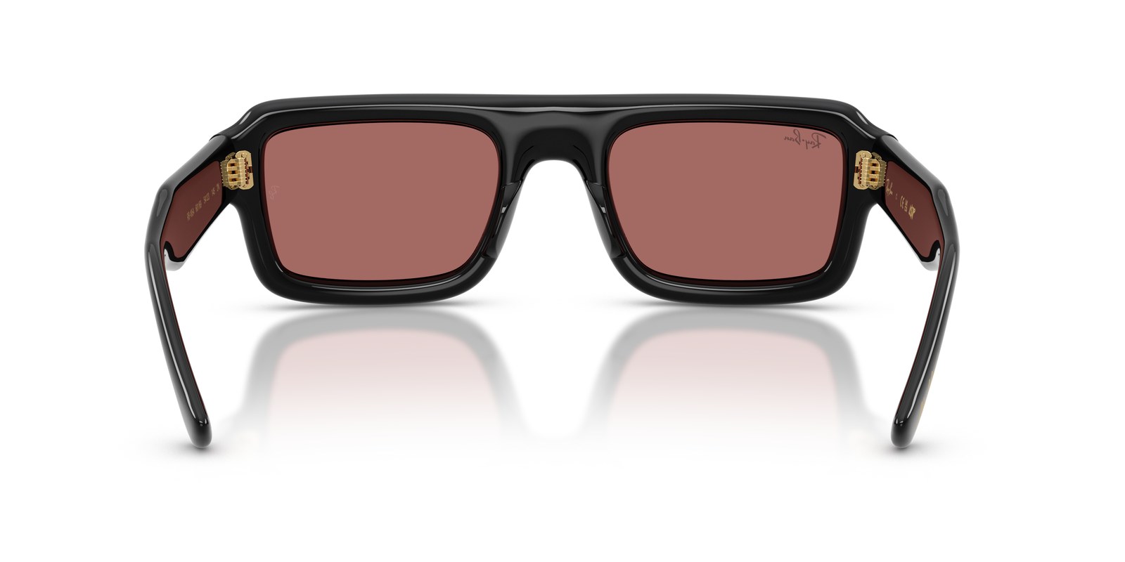Ray-Ban RB4954 Nero · Lenti Violetto Scuro — foto 4