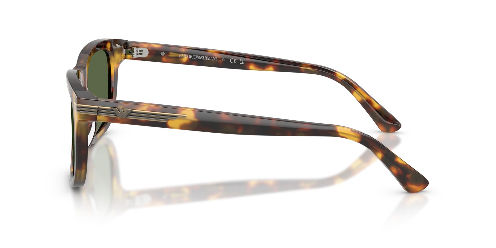 Emporio Armani EA4282U Marrone Havana Lucido · Lenti Verde Scuro — foto 3