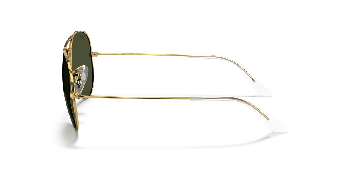 Ray-Ban Aviator Nero Lenti Verdi