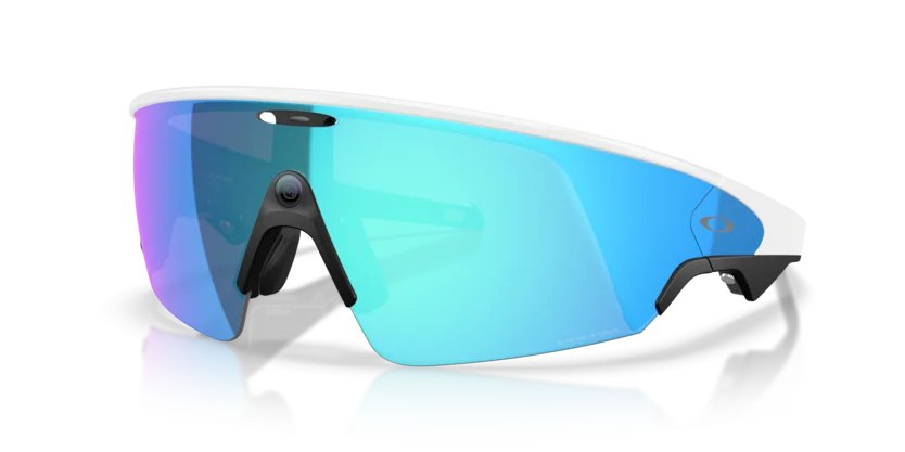 Oakley Meta Vanguard OW8001 Bianco — Prizm Sapphire