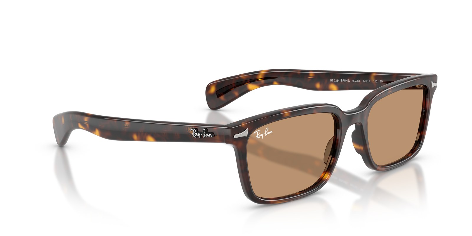 Ray-Ban Brunel RB2234 Havana · Lenti Marrone — foto 2