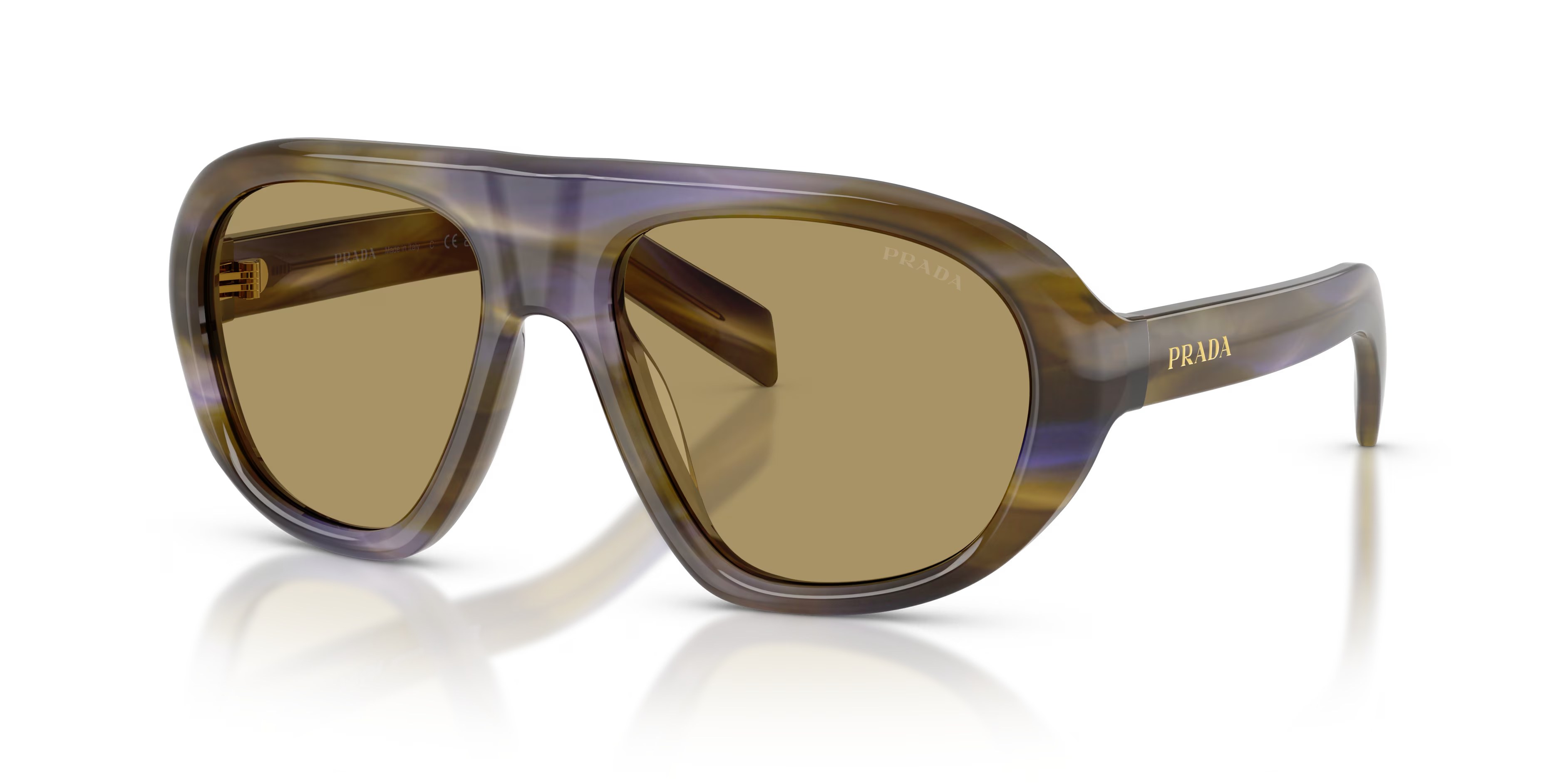 Prada PR C05S Laguna a Righe · Lenti Verde Oliva