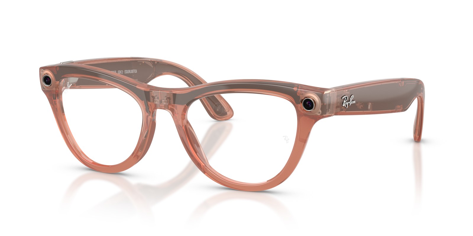 Ray-Ban Skyler RW4014 Pesca · Lenti Trasparente/Marrone Fotocromatiche