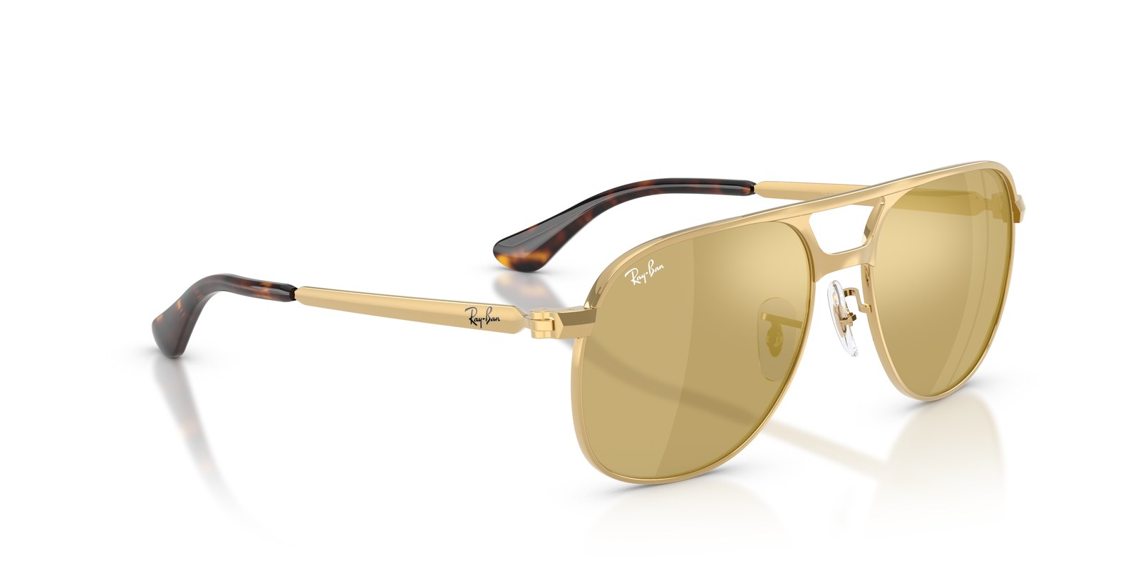 Ray-Ban Bill Max RB3793 Arista · Lenti Marrone Chiaro Specchiato Oro — foto 2