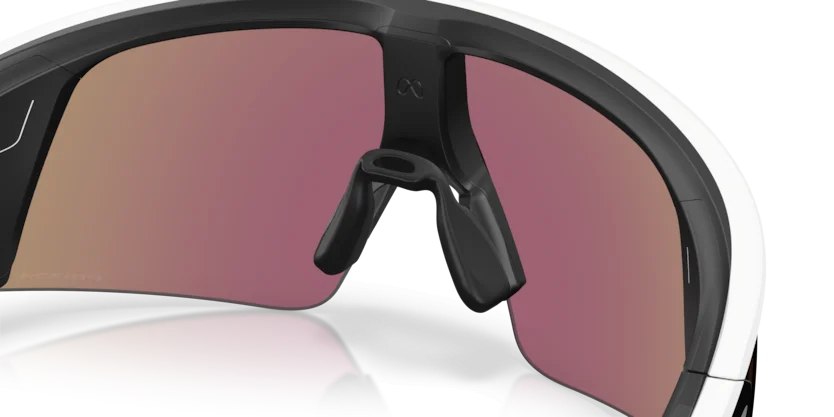 Oakley Meta Vanguard OW8001 Bianco — Prizm Sapphire