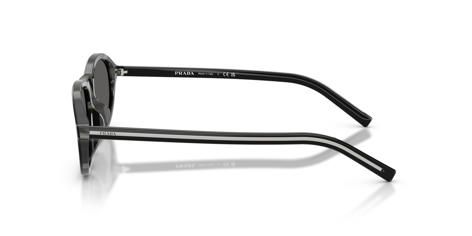 Prada PR D20SU Nero/Corno Basalto · Lenti Grigio Scuro — foto 3