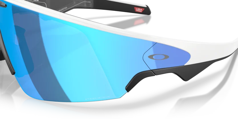 Oakley Meta Vanguard OW8001 Bianco — Prizm Sapphire