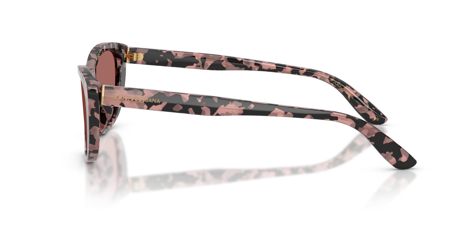 Dolce & Gabbana DG4571 Havana Rosa · Lenti Violetto Scuro — foto 3