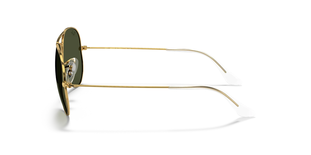 Ray-Ban Aviator Nero Lenti Verdi