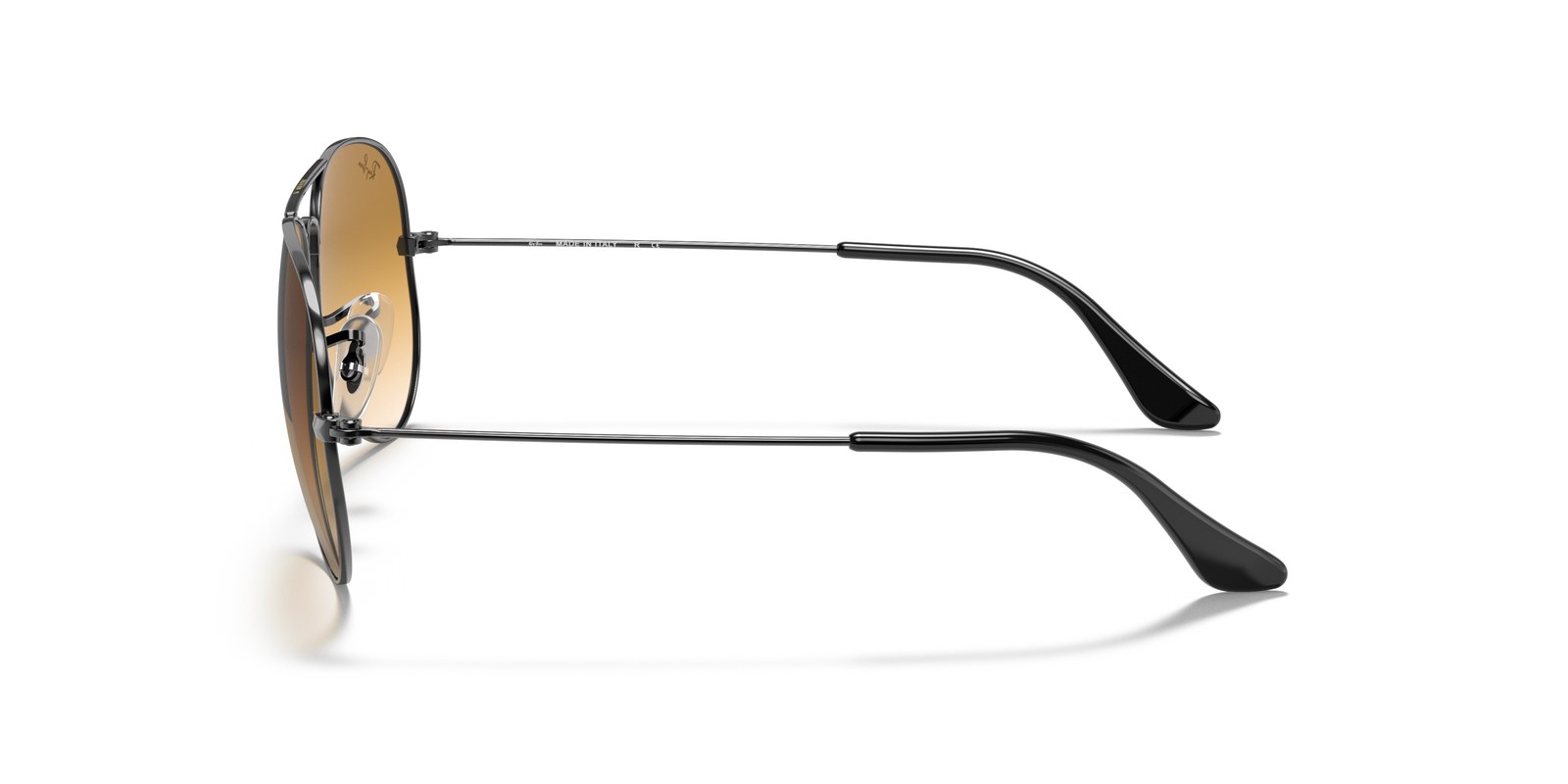 Ray-Ban Aviator RB3025 Gunmetal · Lenti Marrone Chiaro Sfumato — foto 3