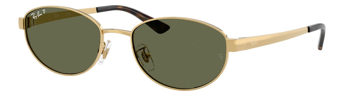 Ray-Ban RB3774D Oro Arista Lenti Verde scuro polarizzata