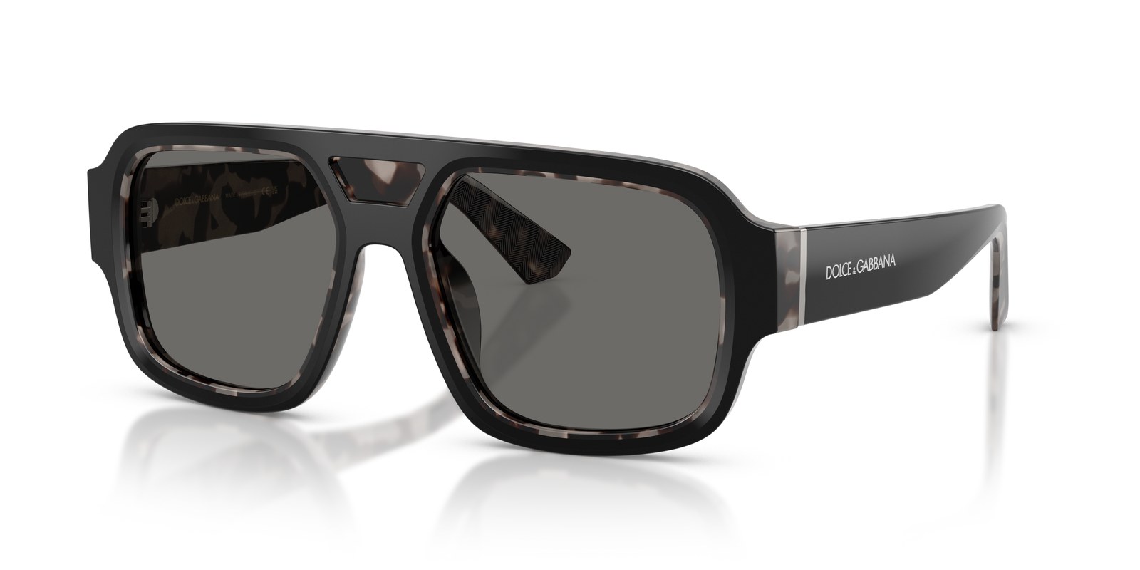 Dolce & Gabbana DG4516 Nero su Havana Grigio · Lenti Grigio