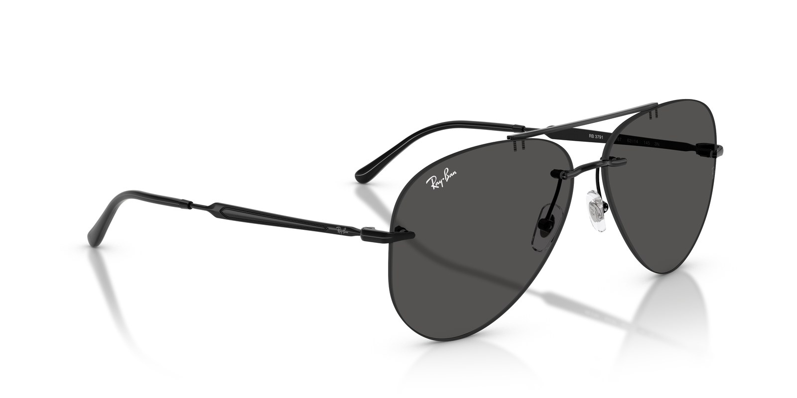 Ray-Ban RB3791 Nero · Lenti Grigio Scuro — foto 2