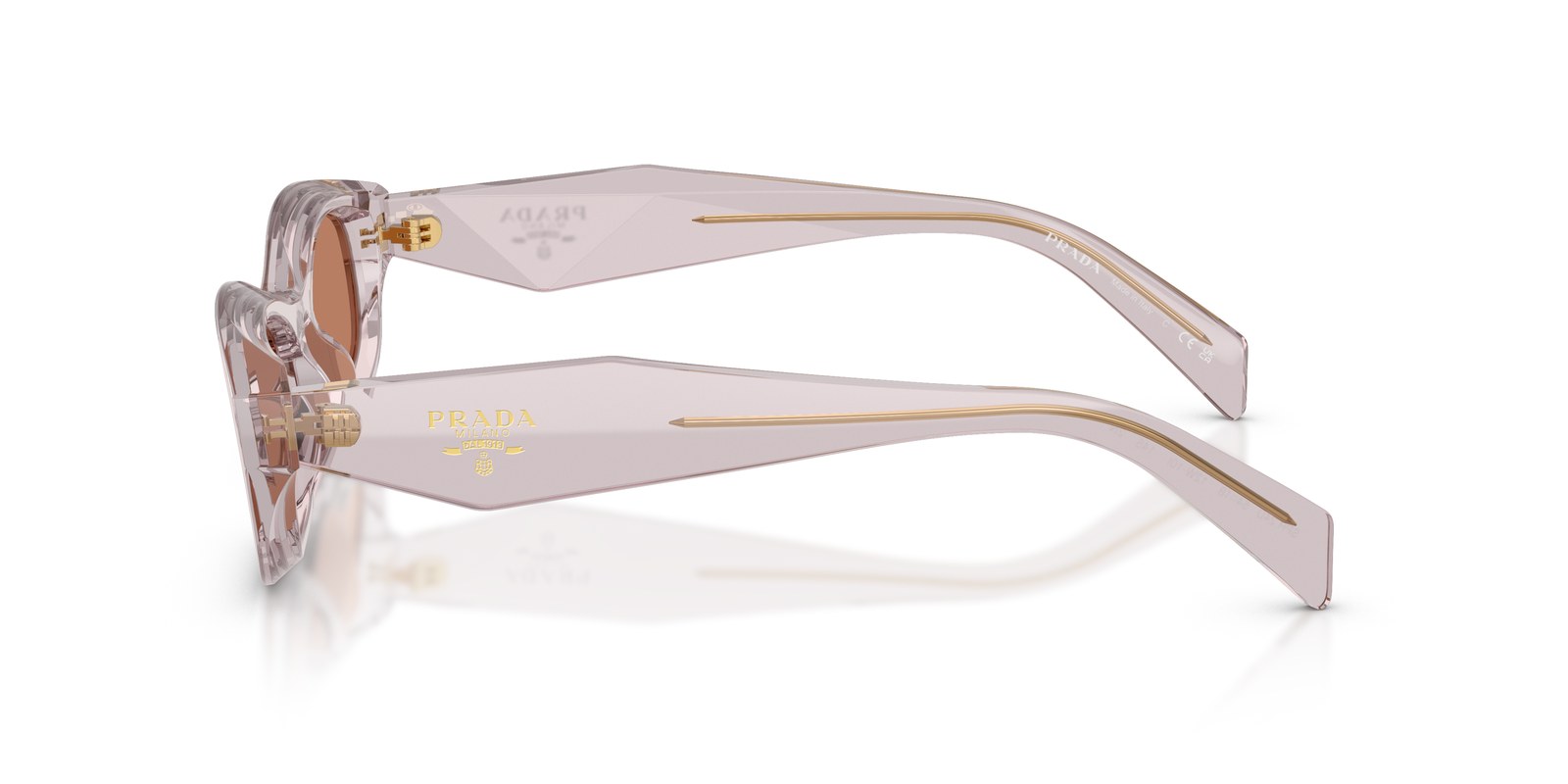 Prada PR D24S Malva Trasparente · Lenti Marrone — foto 3