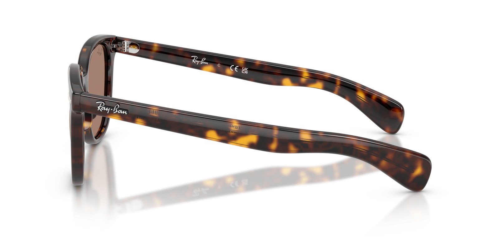 Ray-Ban Brunel II RB2235 Havana · Lenti Viola Chiaro — foto 3