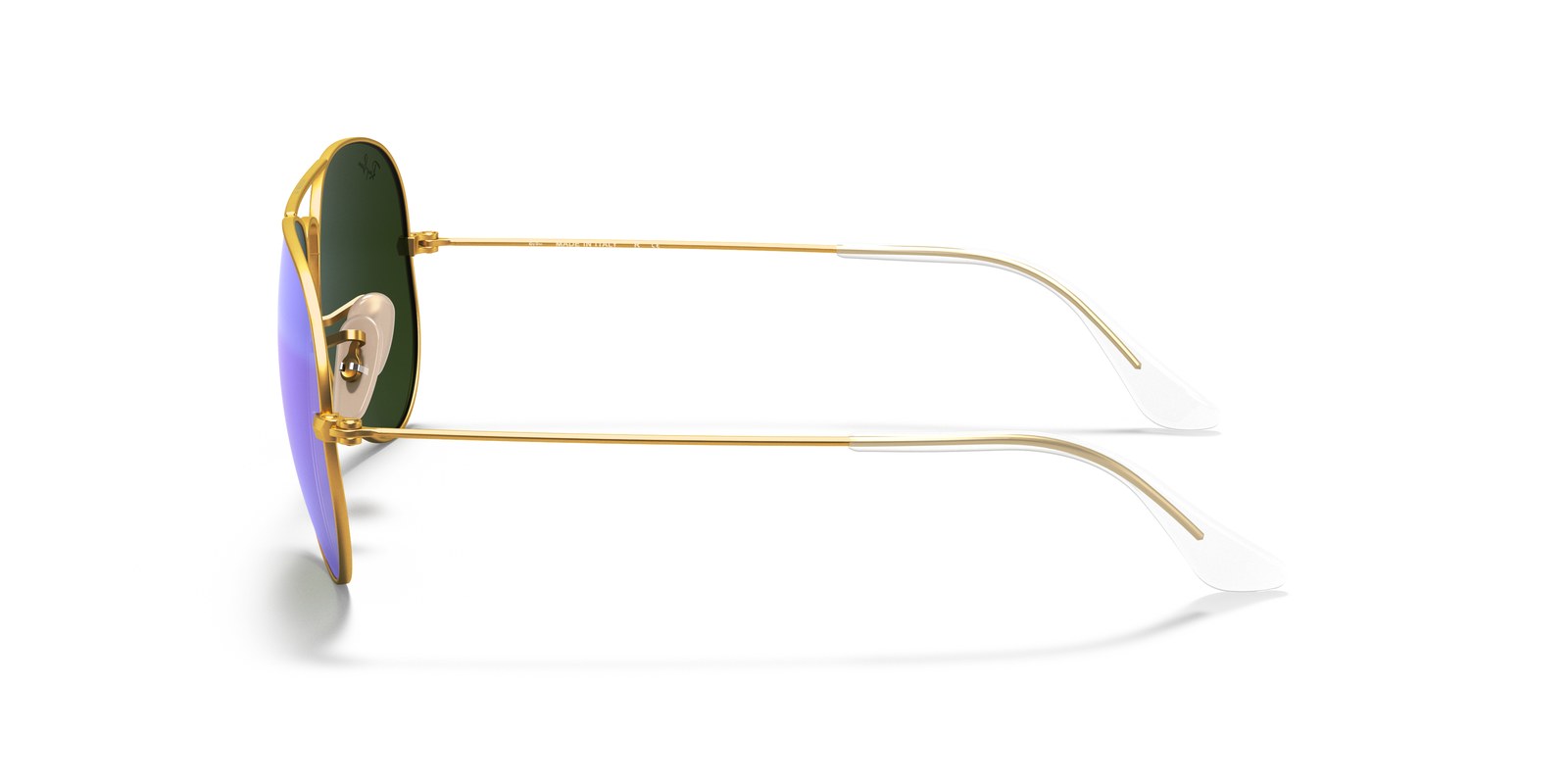 Ray-Ban Aviator RB3025 Oro · Lenti Grigio Blu Specchiato — foto 3
