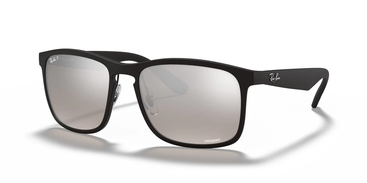 Ray-Ban RB4264 Chromance Nero Lenti Argento Specchio
